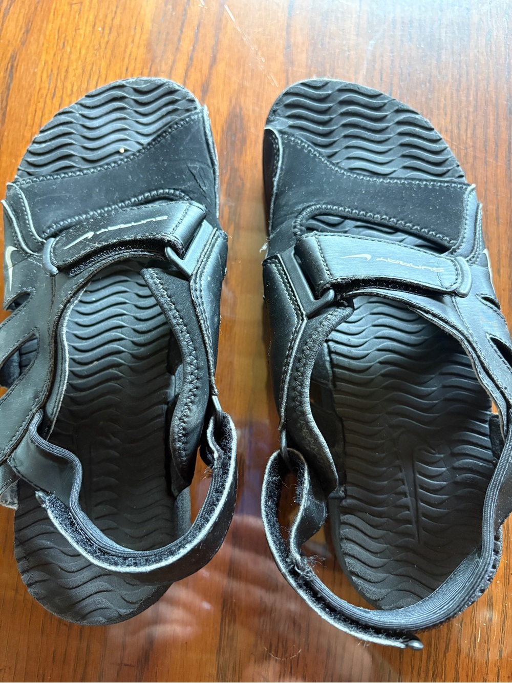 Women’s Black Velcro Adjustable Sport Sandals